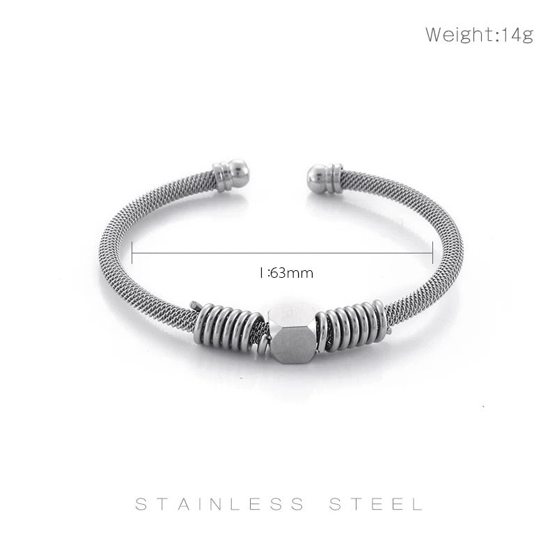 2shup Classic Industrial Spring Cuff Bracelet