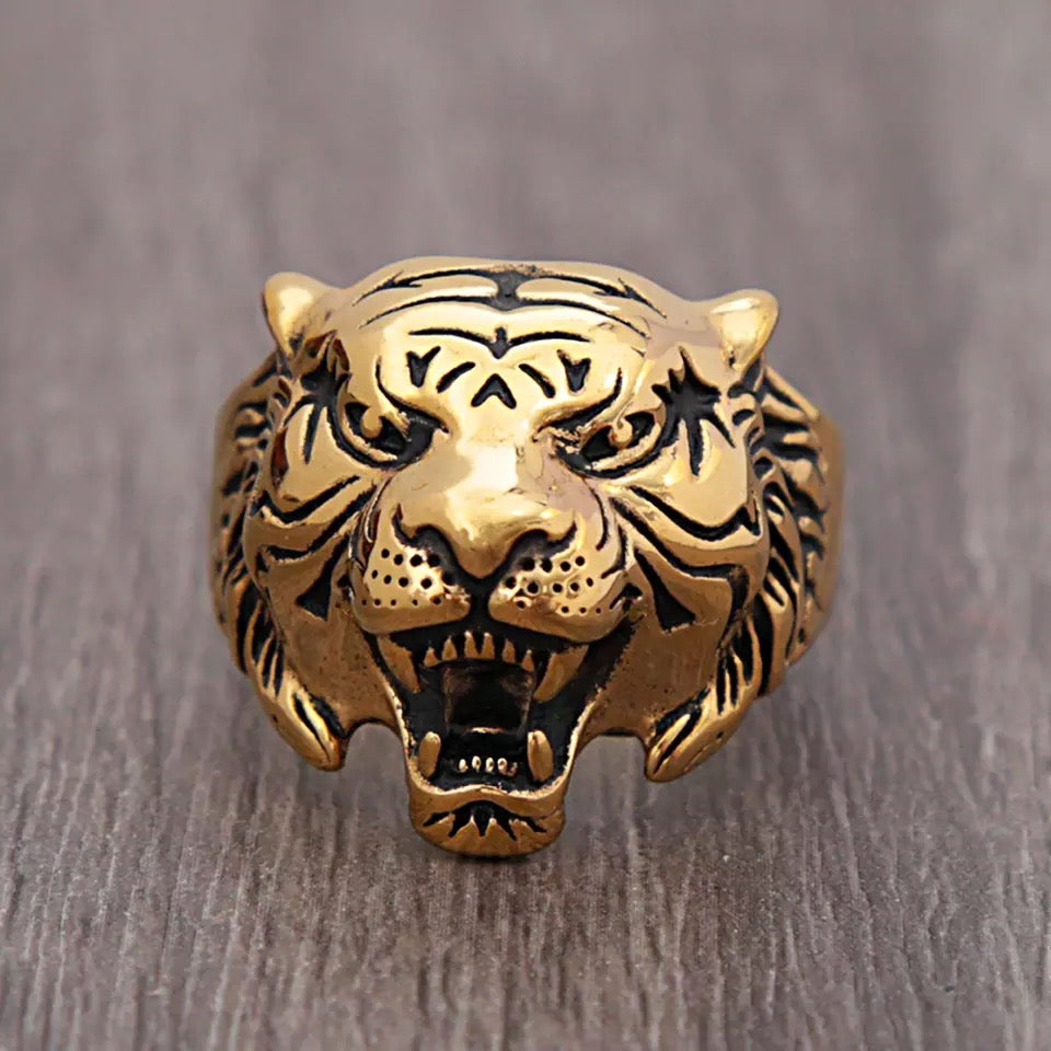 2shup Roaring Tiger 316L Stainless Steel Rings