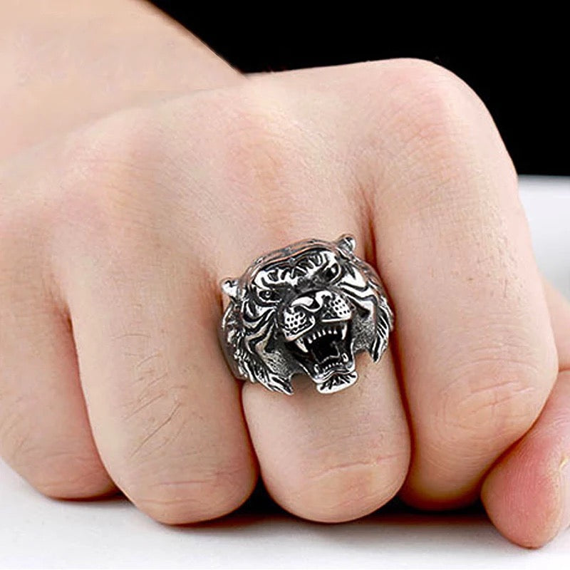 2shup Roaring Tiger 316L Stainless Steel Rings