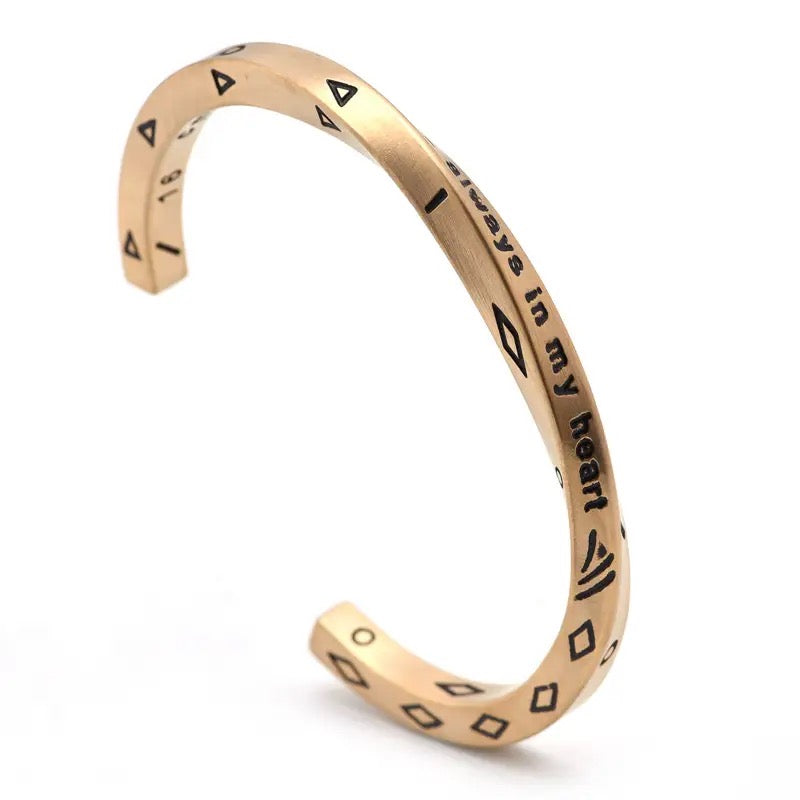 Always in My Heart Twisted Cuff Bracelet