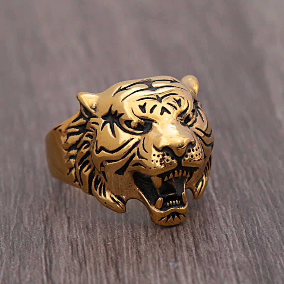 2shup Roaring Tiger 316L Stainless Steel Rings