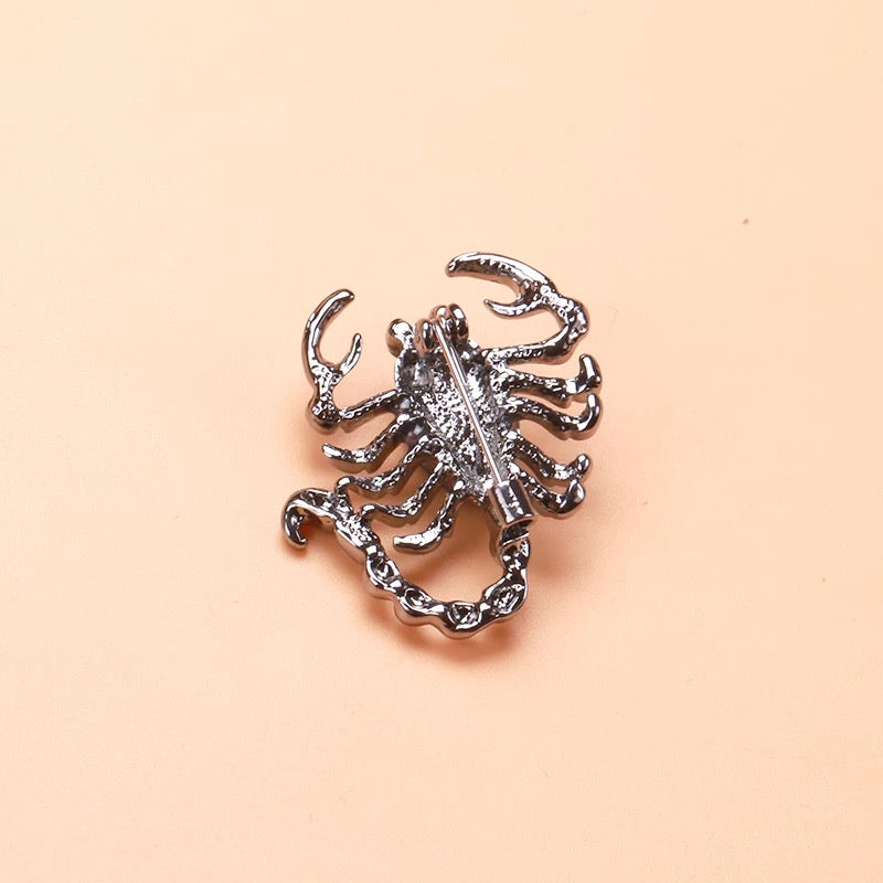 Crystal Scorpion Brooch