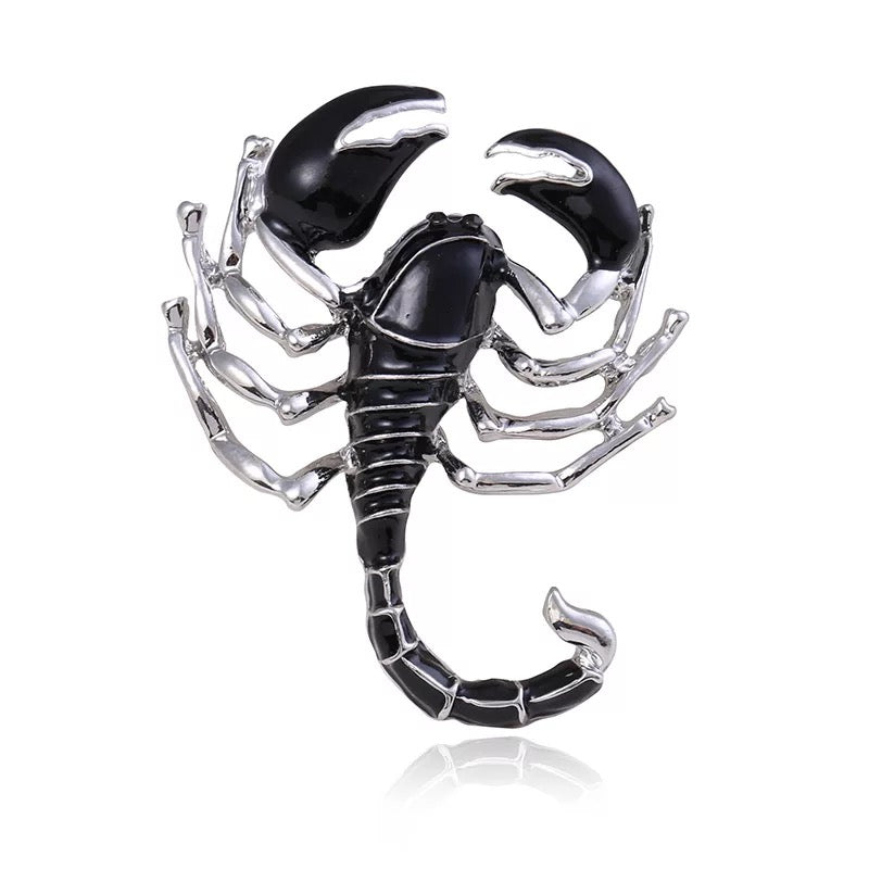 Enamel Scorpion Brooch