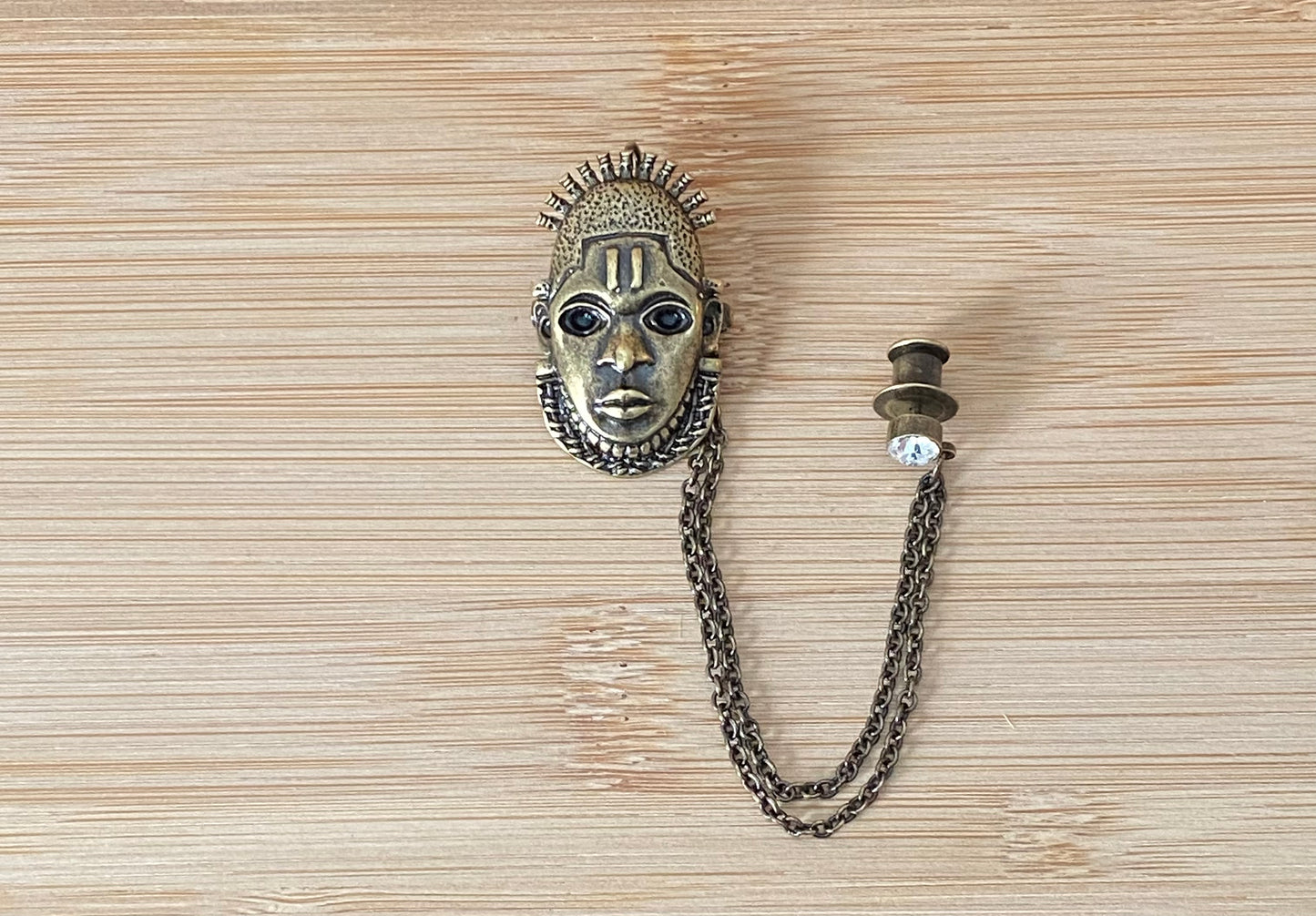 2shup Queen Idia/Benin/Ijoba Mask Brooches & Lapel Pins