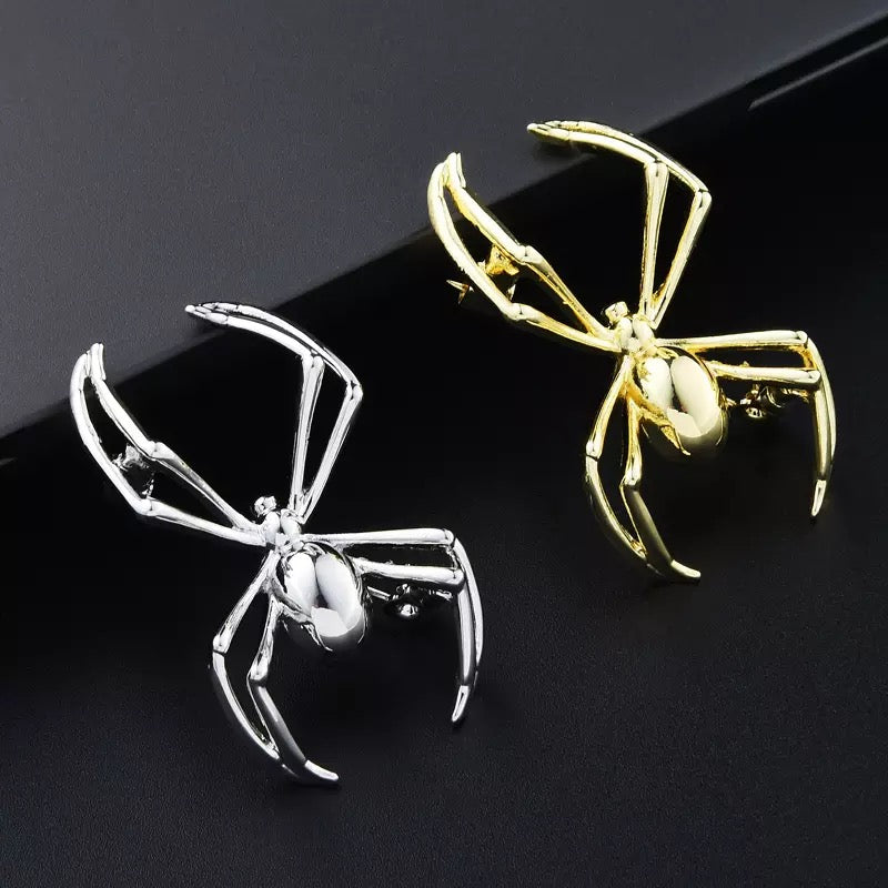 Metal Spider Brooch Brooch