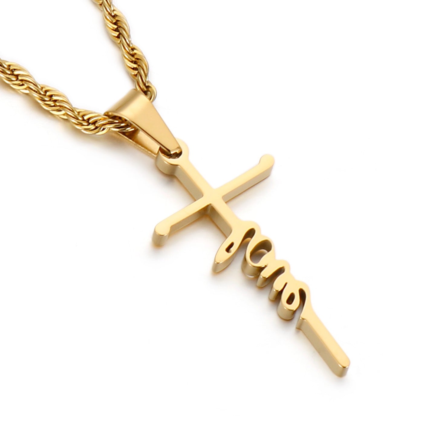 Love Cross 316L Stainless Steel Pendant