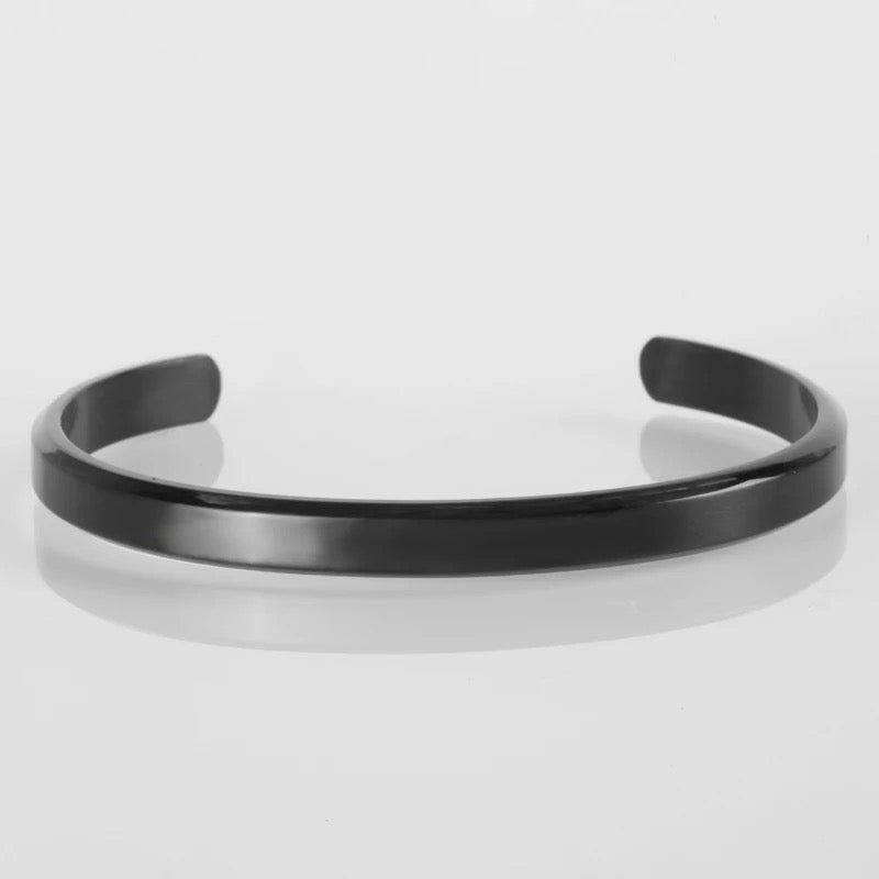 2shup Classy Plain Fine Polished Cuff Bracelets