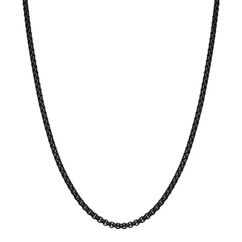 2mm Box Link Chain Necklace