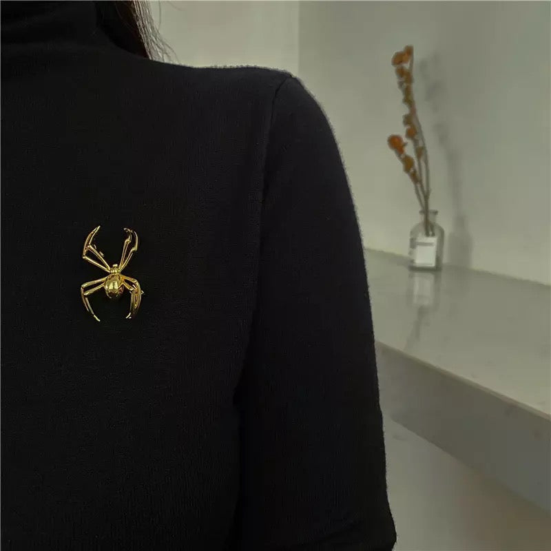 Metal Spider Brooch Brooch