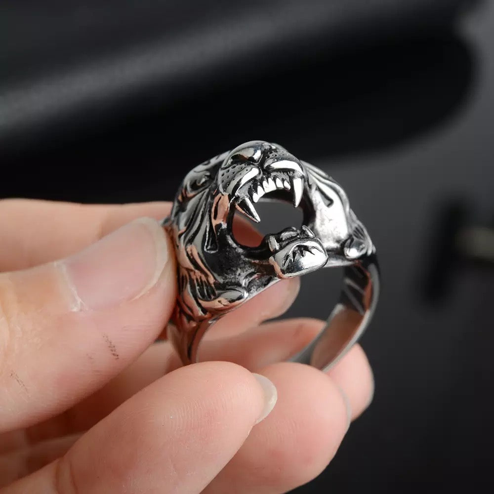 2shup Roaring Tiger 316L Stainless Steel Rings