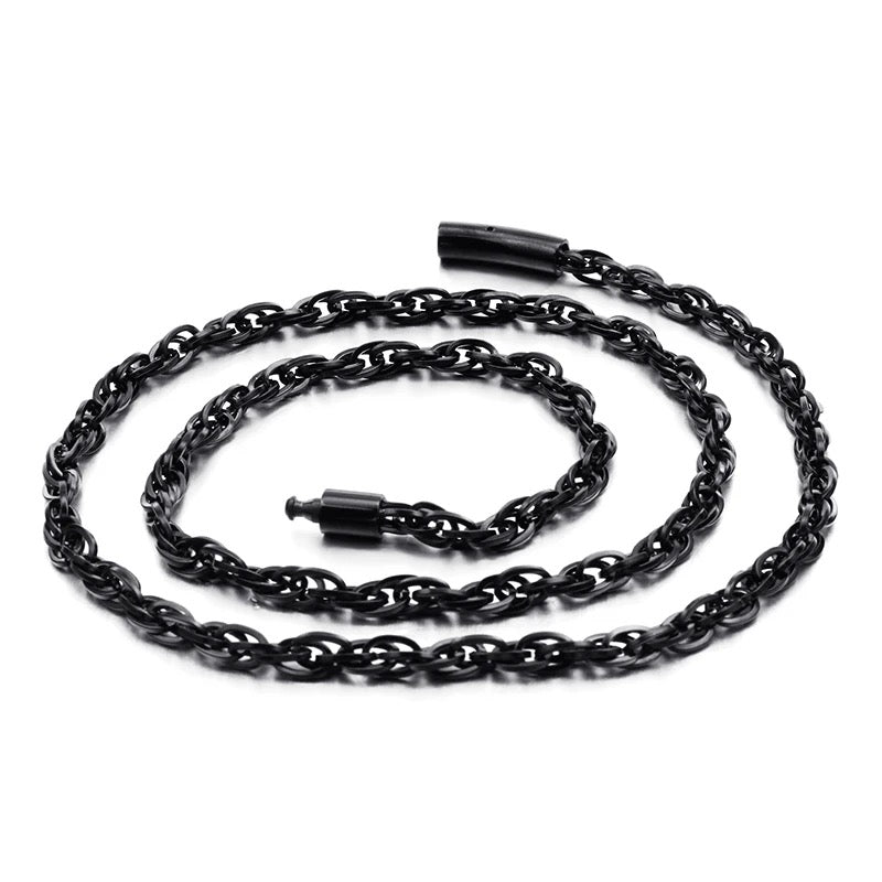 Dainty Round Link Chain Charm Choker Necklace