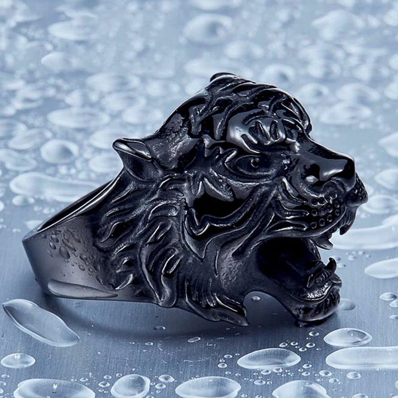 2shup Roaring Tiger 316L Stainless Steel Rings