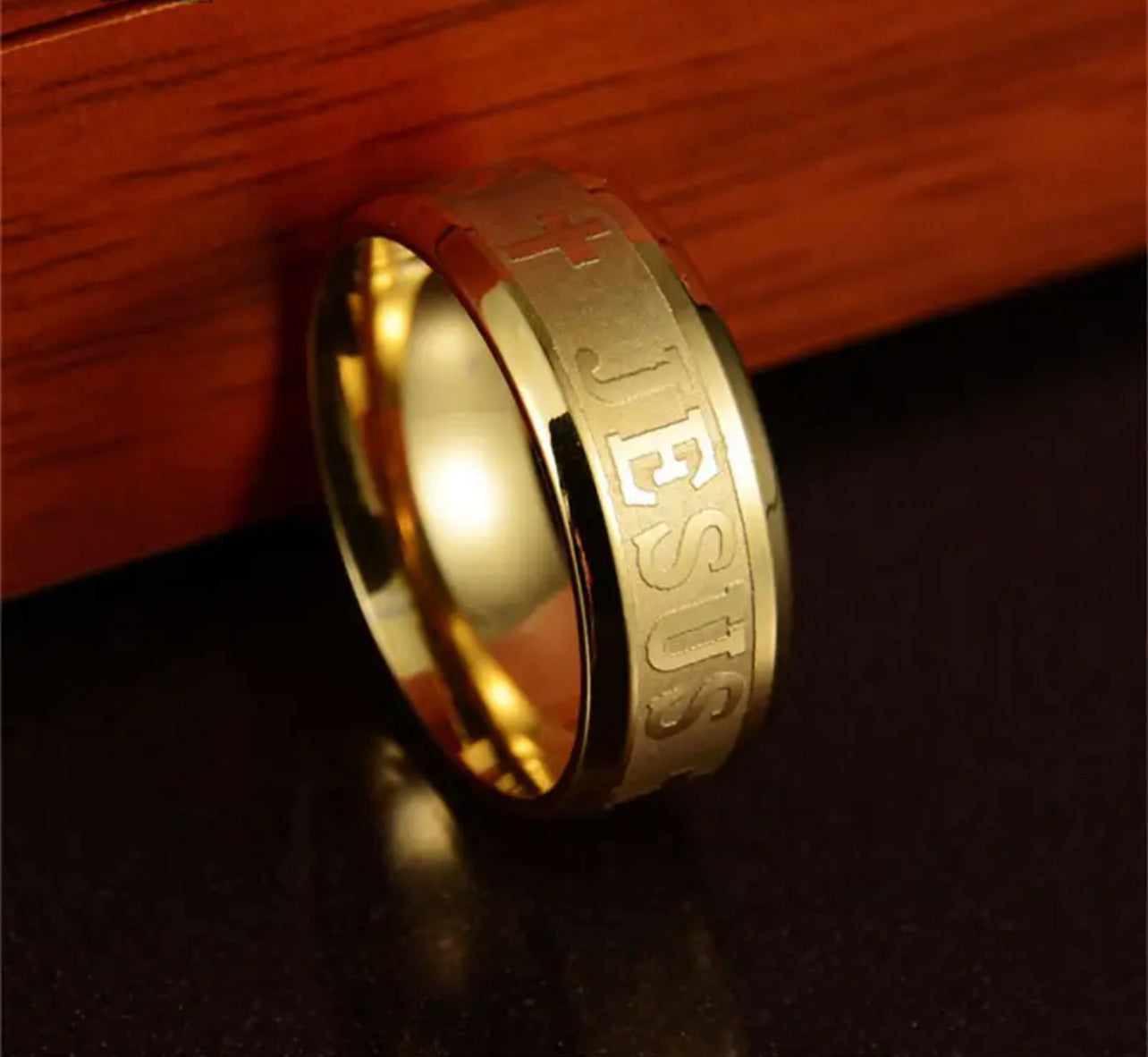 Christian Jesus Stainless Steel Band Ring