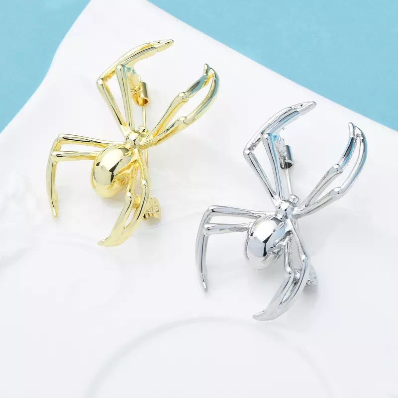 Metal Spider Brooch Brooch